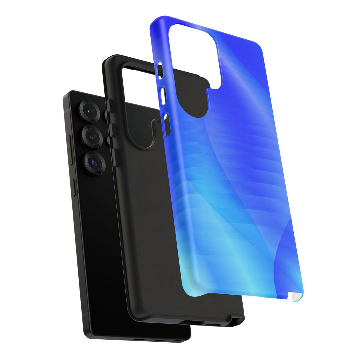 Phone Case — Blue Abstract Wave Tough Phone Case