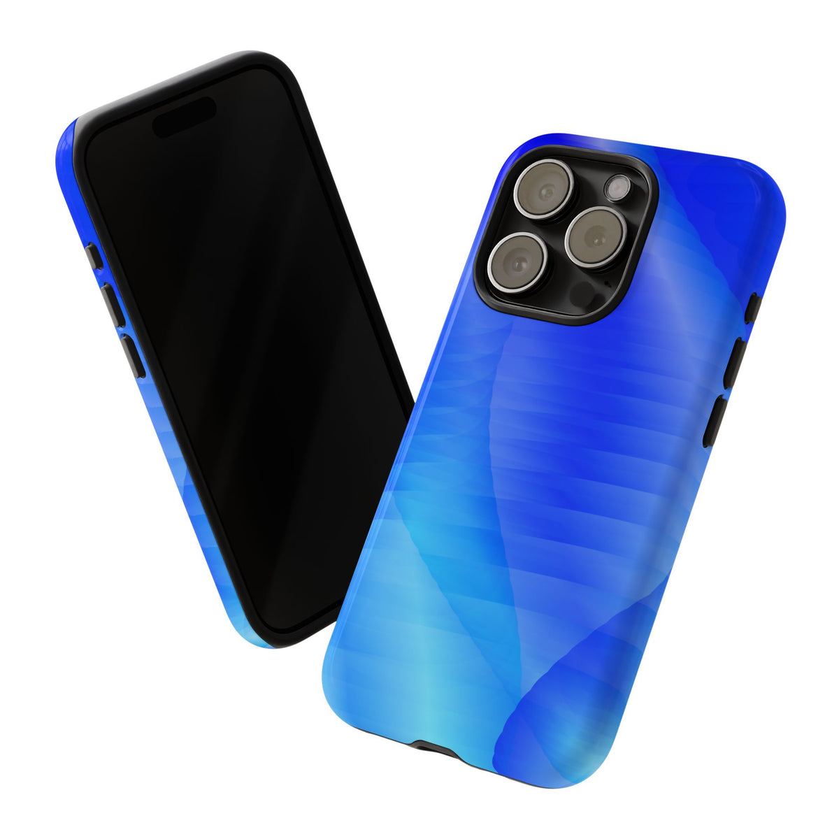 Phone Case — Blue Abstract Wave Tough Phone Case