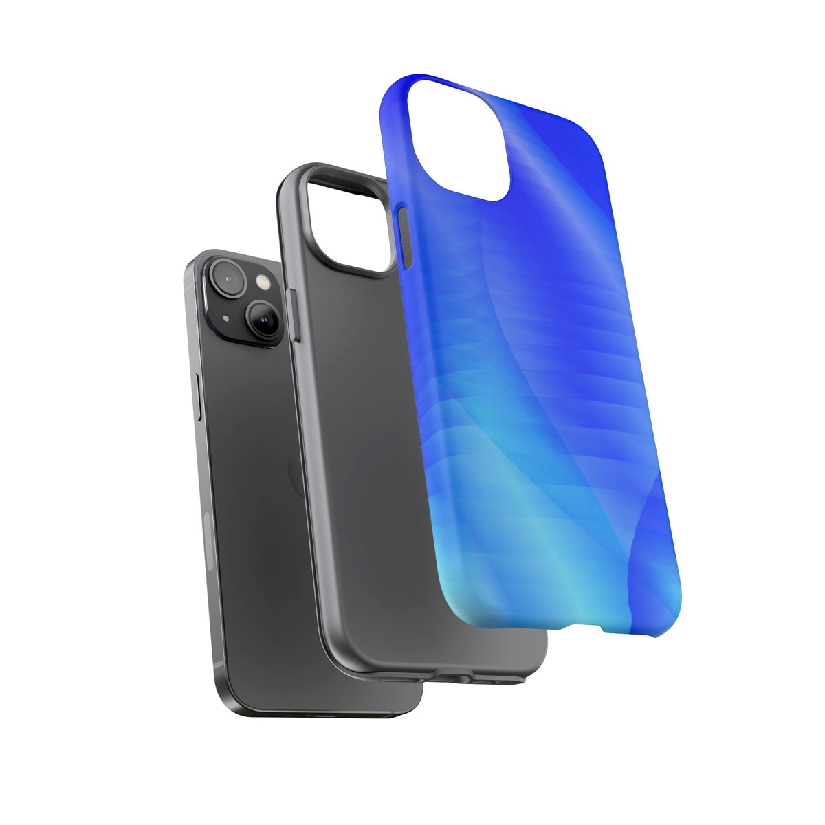 Phone Case — Blue Abstract Wave Tough Phone Case