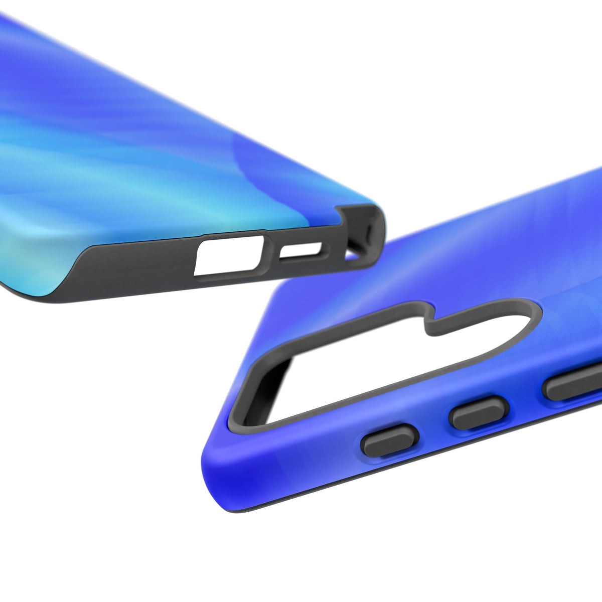 Phone Case — Blue Abstract Wave Tough Phone Case
