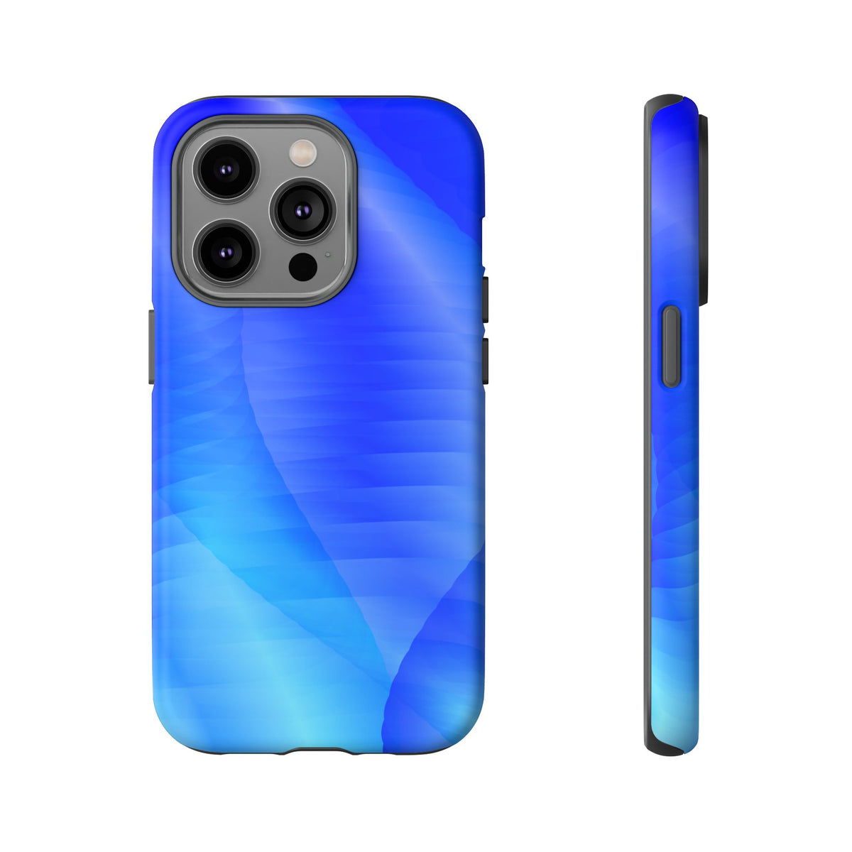 Phone Case — Blue Abstract Wave Tough Phone Case