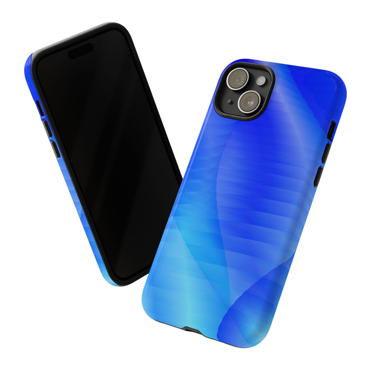Phone Case — Blue Abstract Wave Tough Phone Case