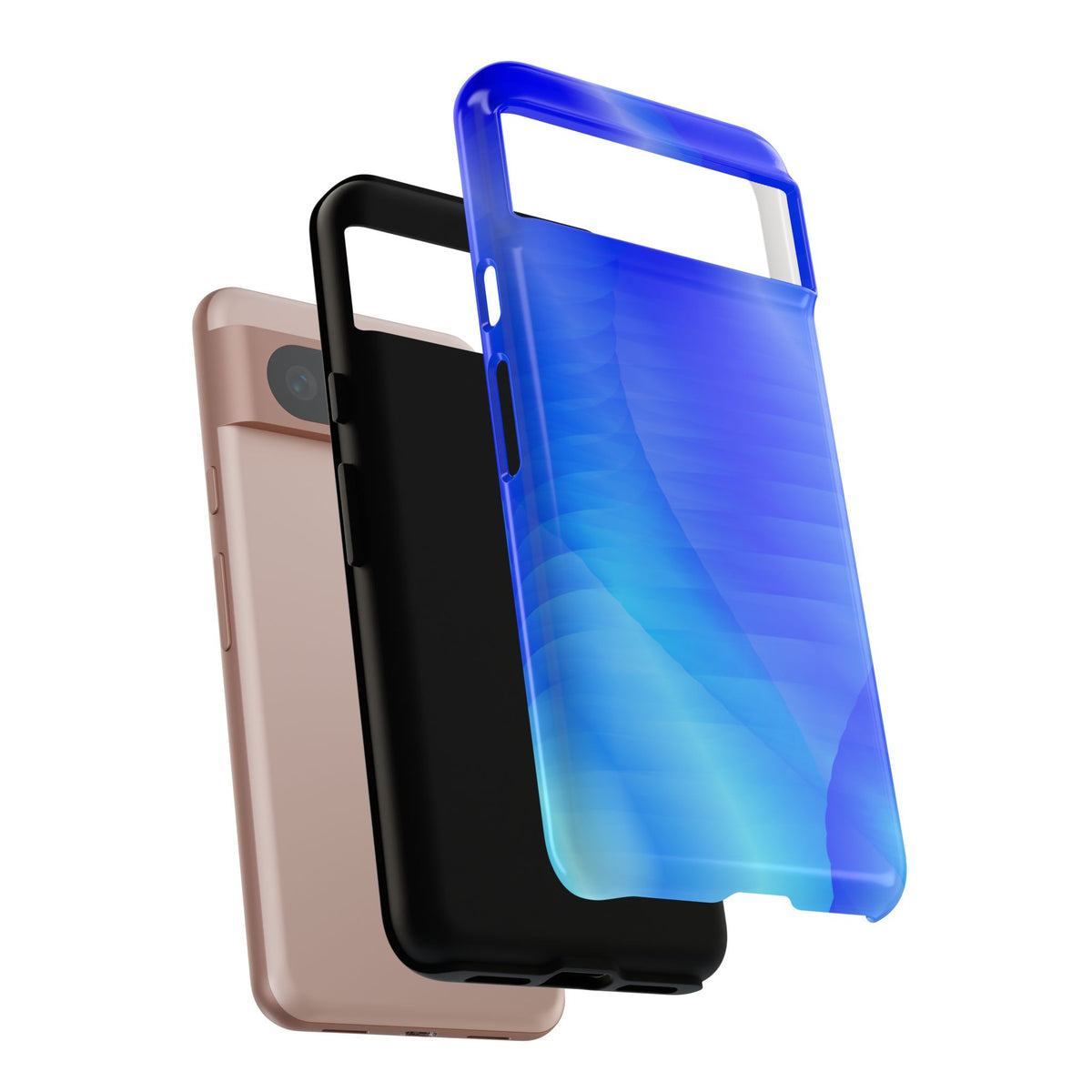 Phone Case — Blue Abstract Wave Tough Phone Case