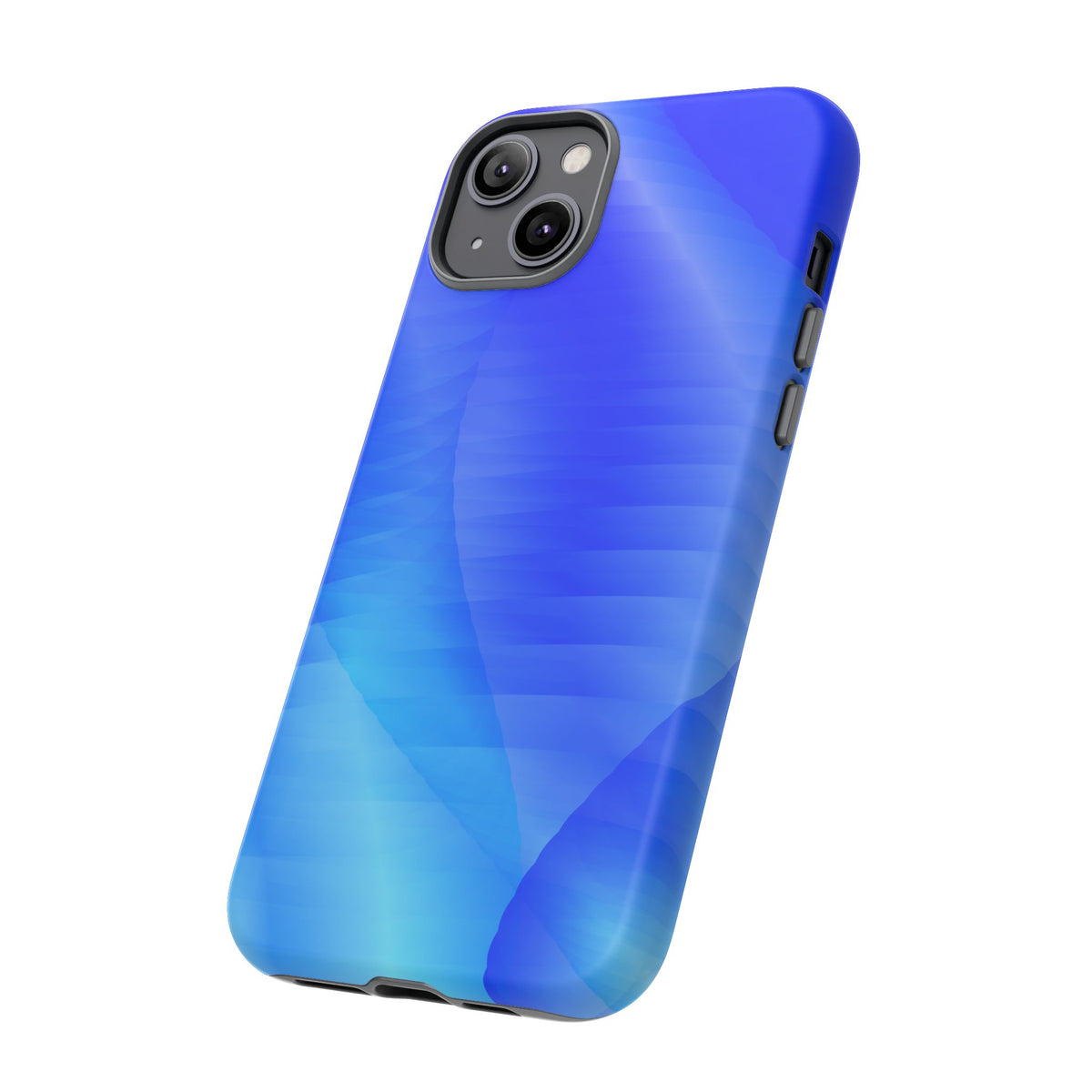 Phone Case — Blue Abstract Wave Tough Phone Case