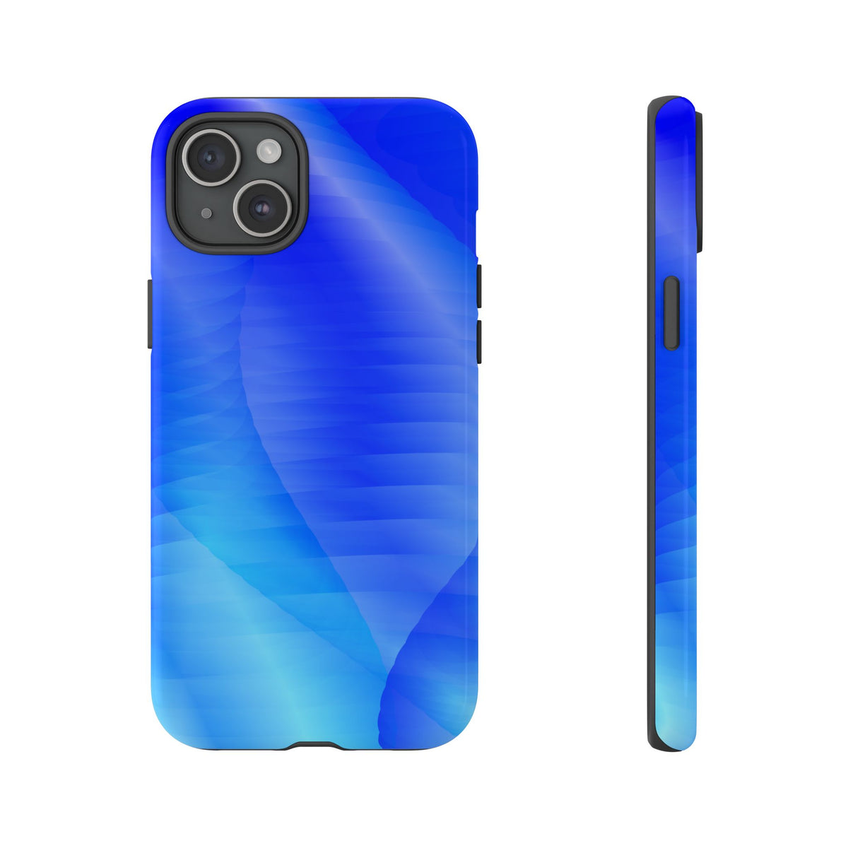 Phone Case — Blue Abstract Wave Tough Phone Case