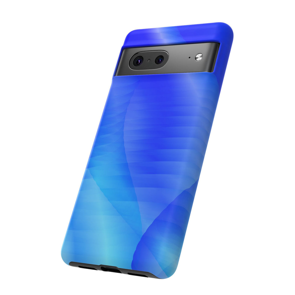 Phone Case — Blue Abstract Wave Tough Phone Case
