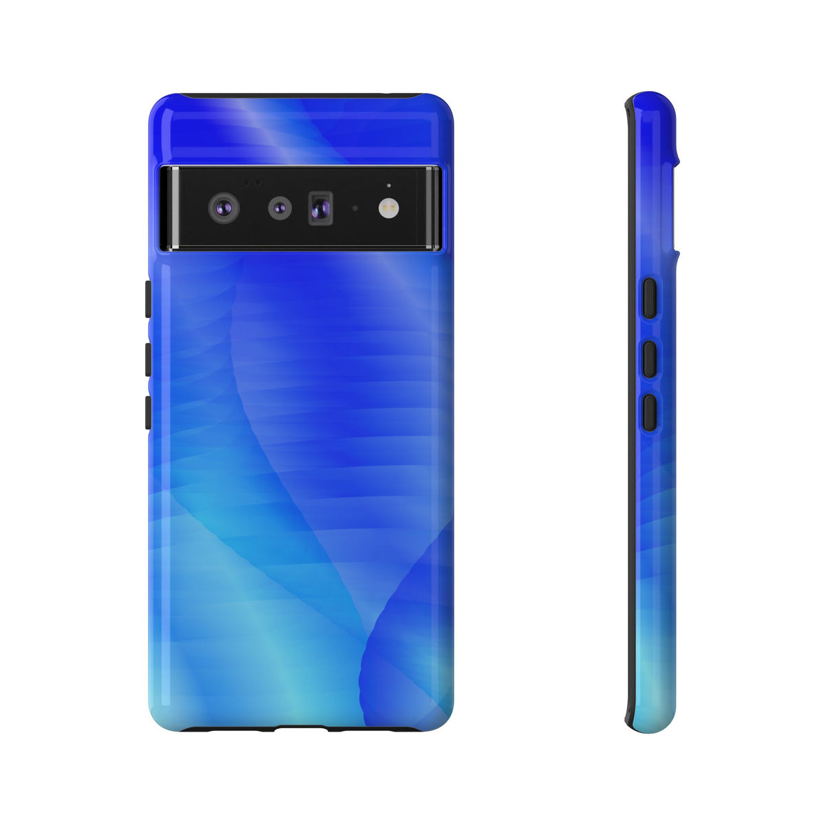 Phone Case — Blue Abstract Wave Tough Phone Case