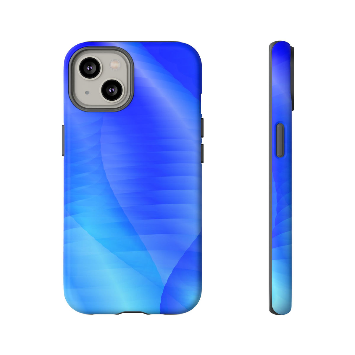 Phone Case — Blue Abstract Wave Tough Phone Case