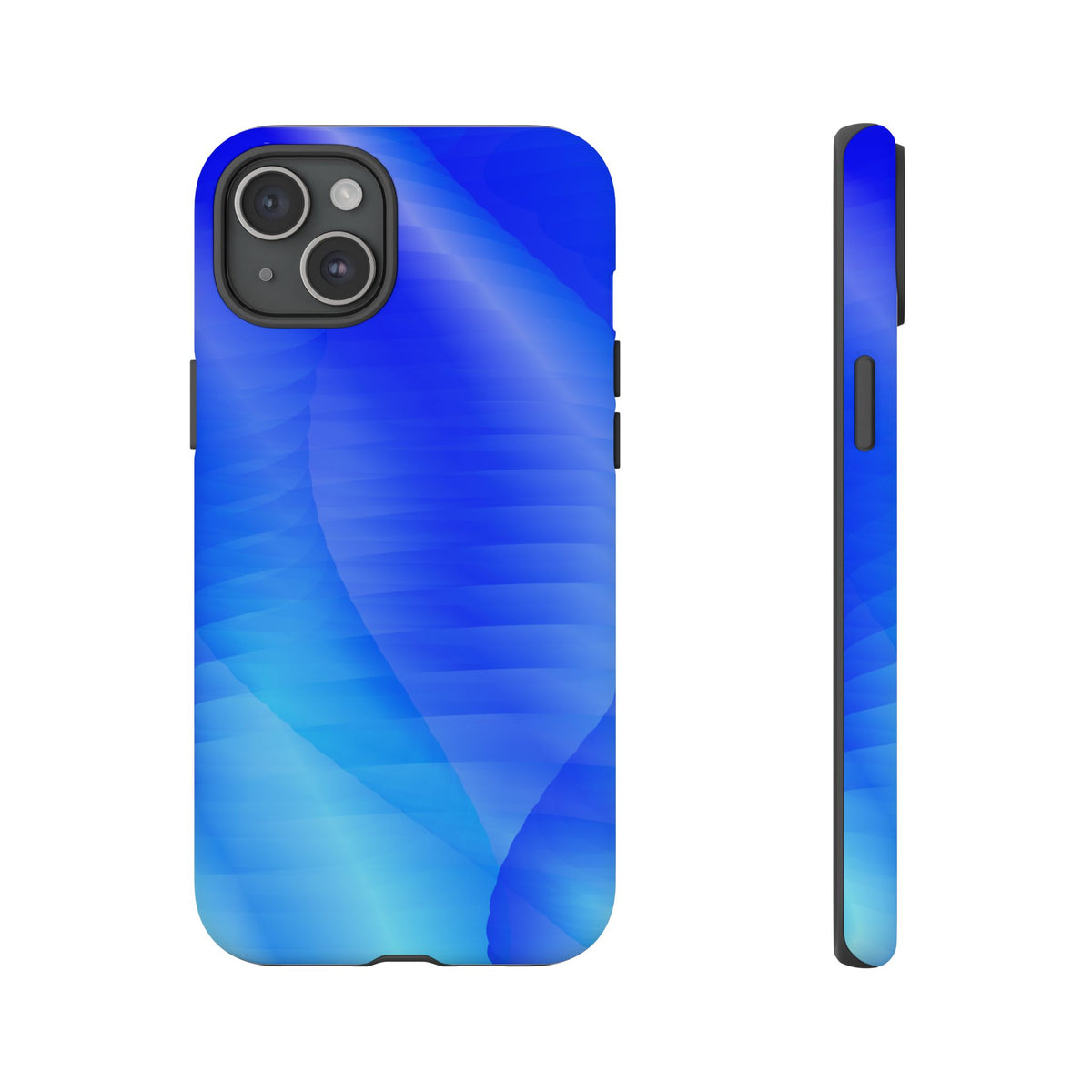 Phone Case — Blue Abstract Wave Tough Phone Case
