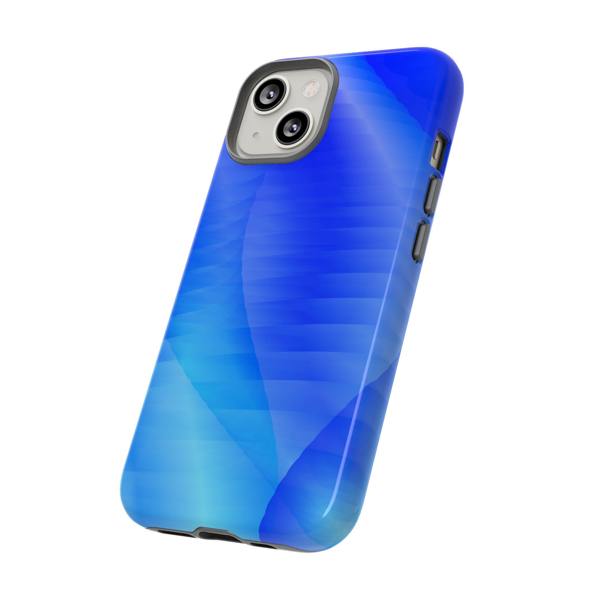 Phone Case — Blue Abstract Wave Tough Phone Case