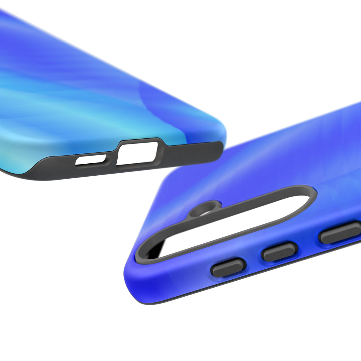 Phone Case — Blue Abstract Wave Tough Phone Case