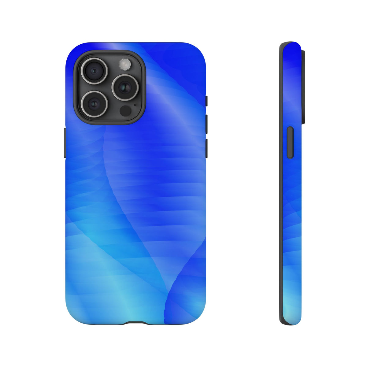 Phone Case — Blue Abstract Wave Tough Phone Case