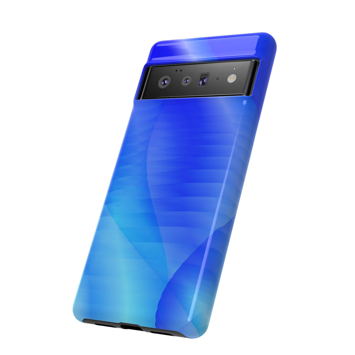 Phone Case — Blue Abstract Wave Tough Phone Case