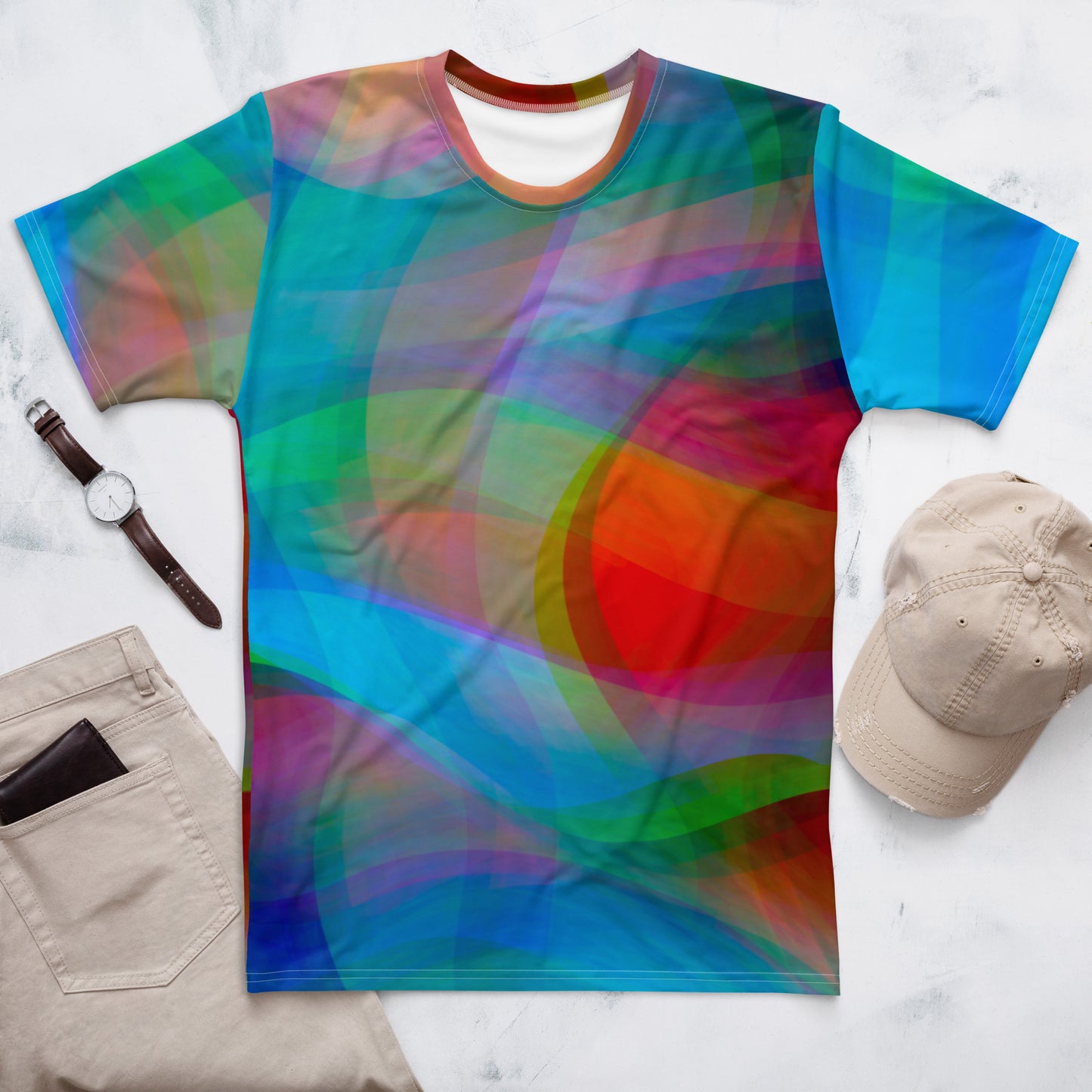 Camiseta hombre en abstracto