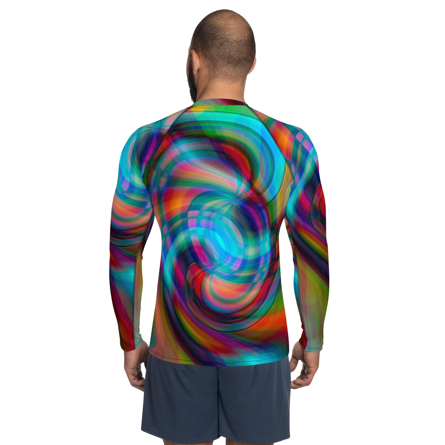 Camiseta deportiva para hombre piscodélica