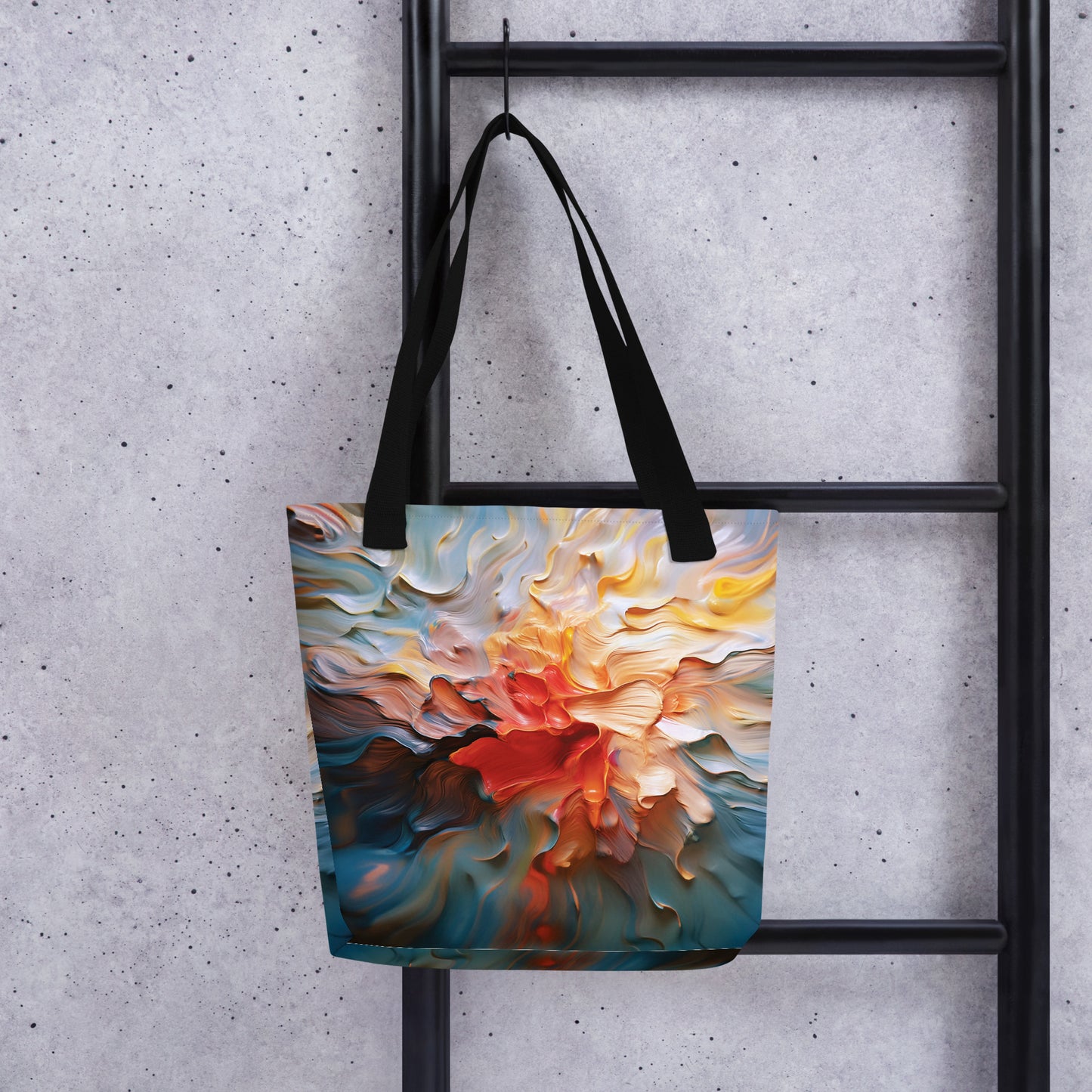 Bolso de tela en impasto