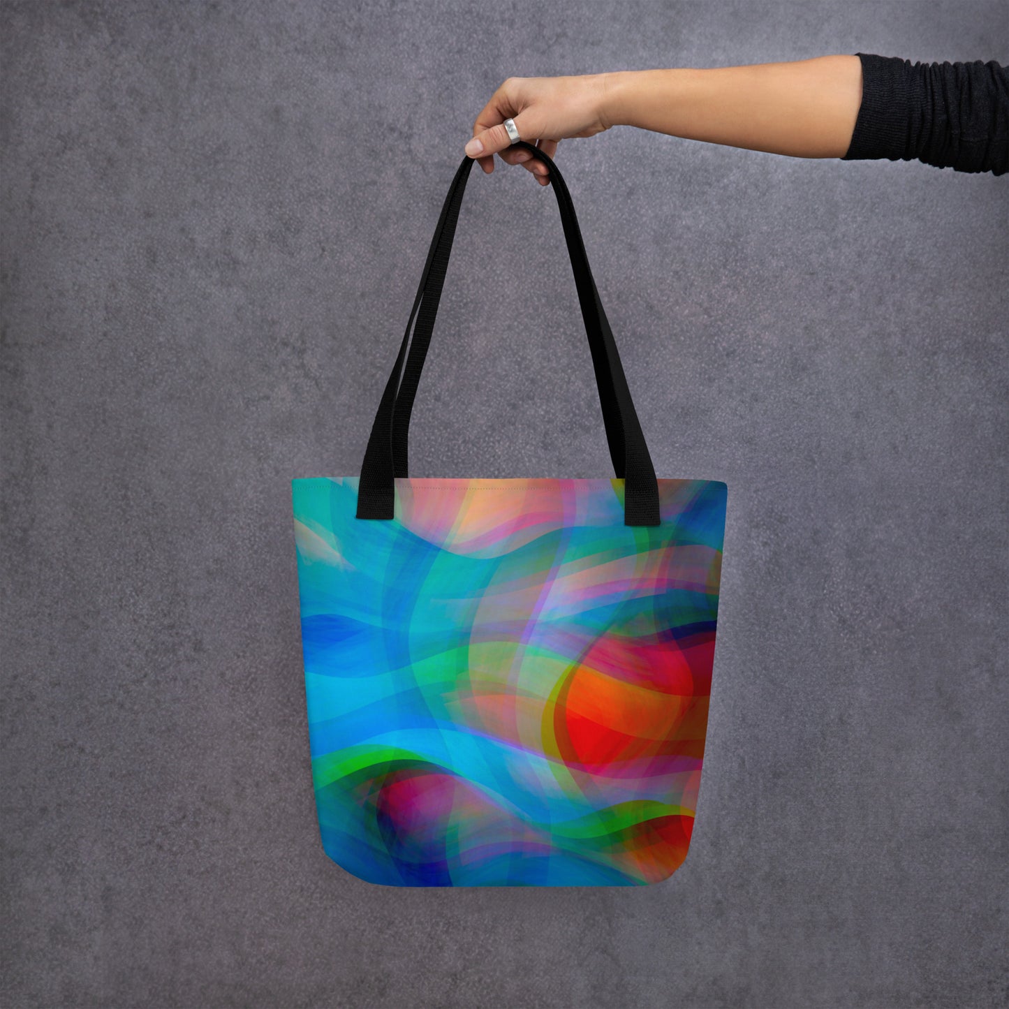 Bolso de tela abstracto