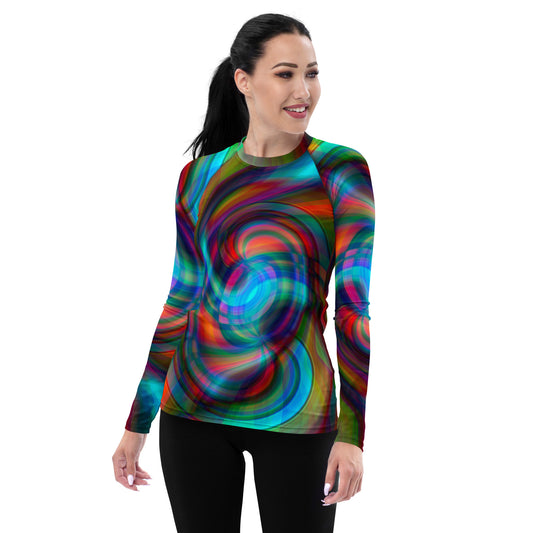 Camiseta deportiva mujer psicodélica