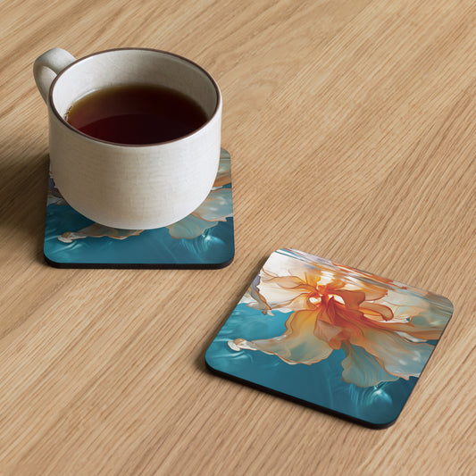 Posavasos de corcho en flornavegante