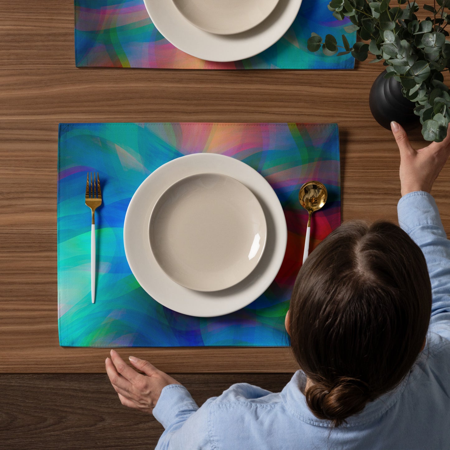 Juego de manteles individuales - Ondas