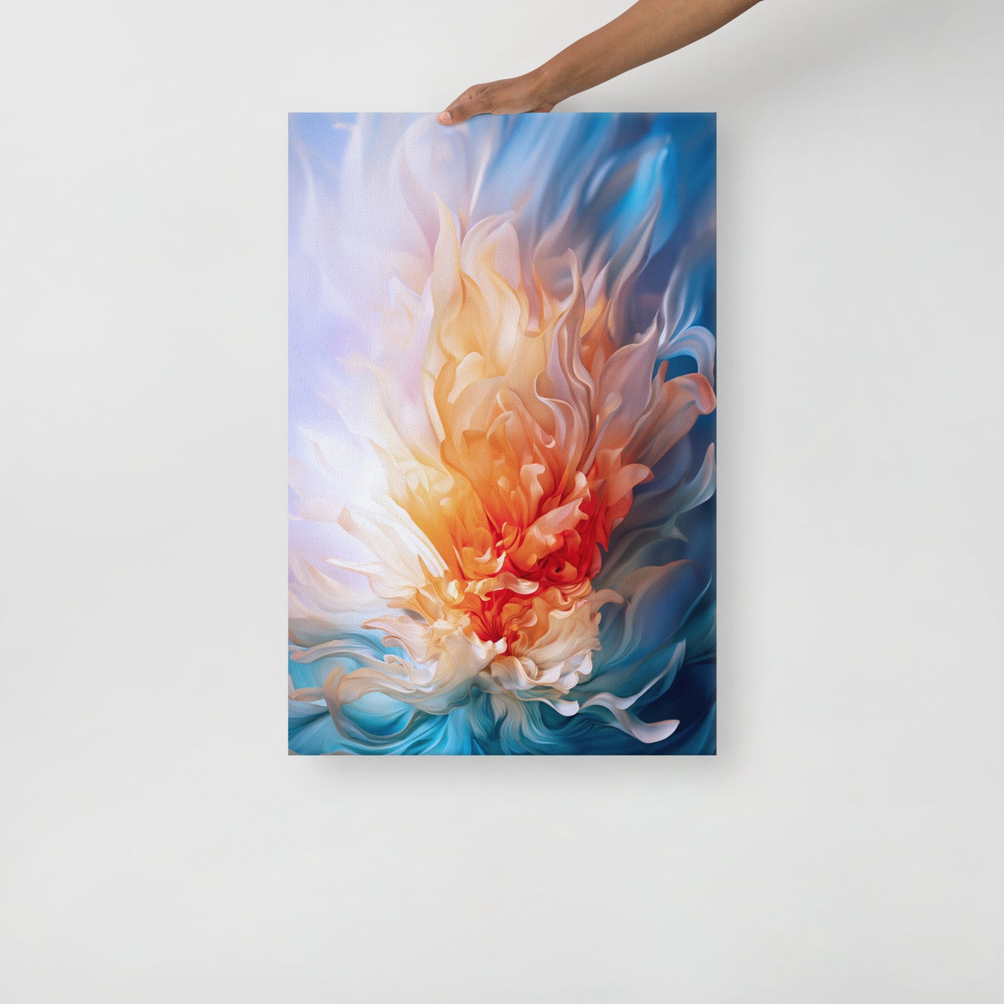 Lienzo fino flor furiosa
