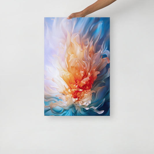 Lienzo fino flor furiosa