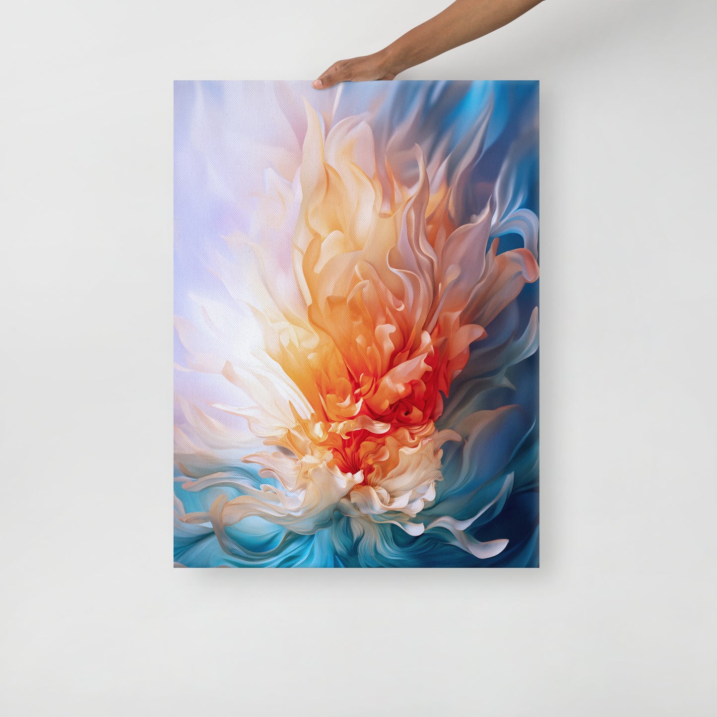 Lienzo fino flor furiosa